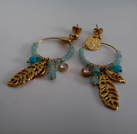 Boucles d'oreilles Blue