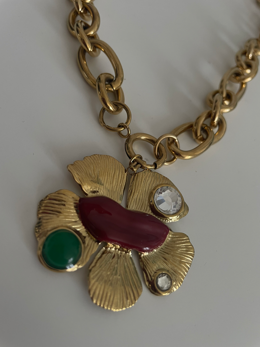 Collier Purple Lips