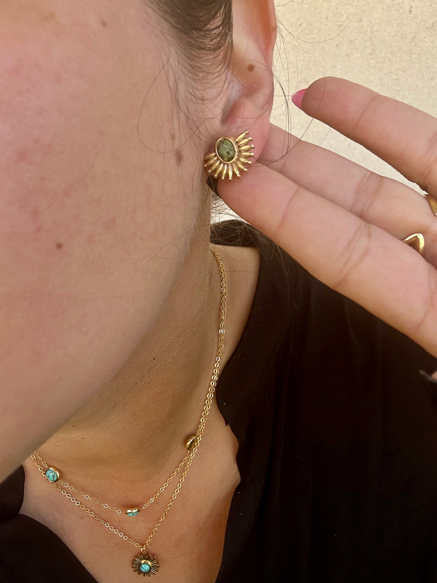 Boucles d'oreilles Rivière