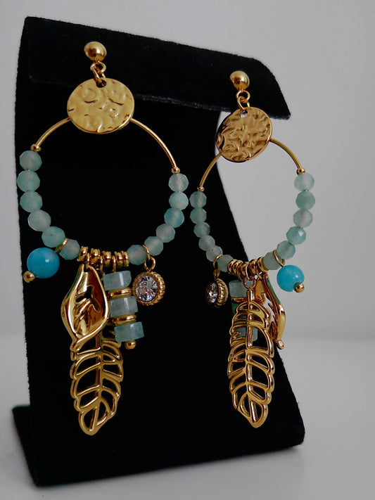 Boucles d'oreilles Blue