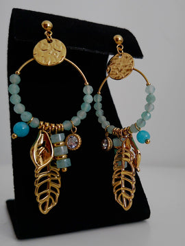Boucles d'oreilles Blue