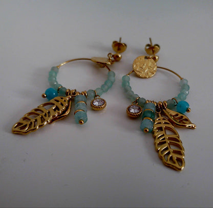Boucles d'oreilles Blue