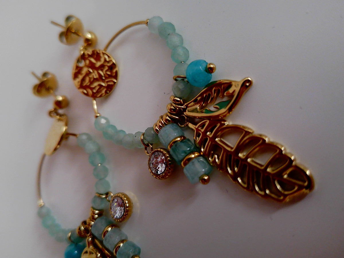 Boucles d'oreilles Blue