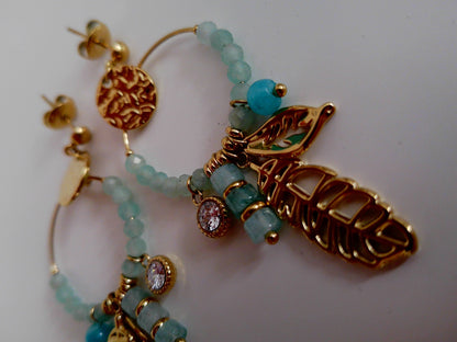Boucles d'oreilles Blue